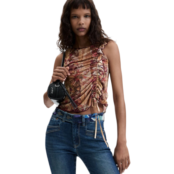 Desigual - Γυναικείο Τζιν Παντελόνι Hipbelt 26WWDD21-5053 Μπλε 26WWDD21-5053