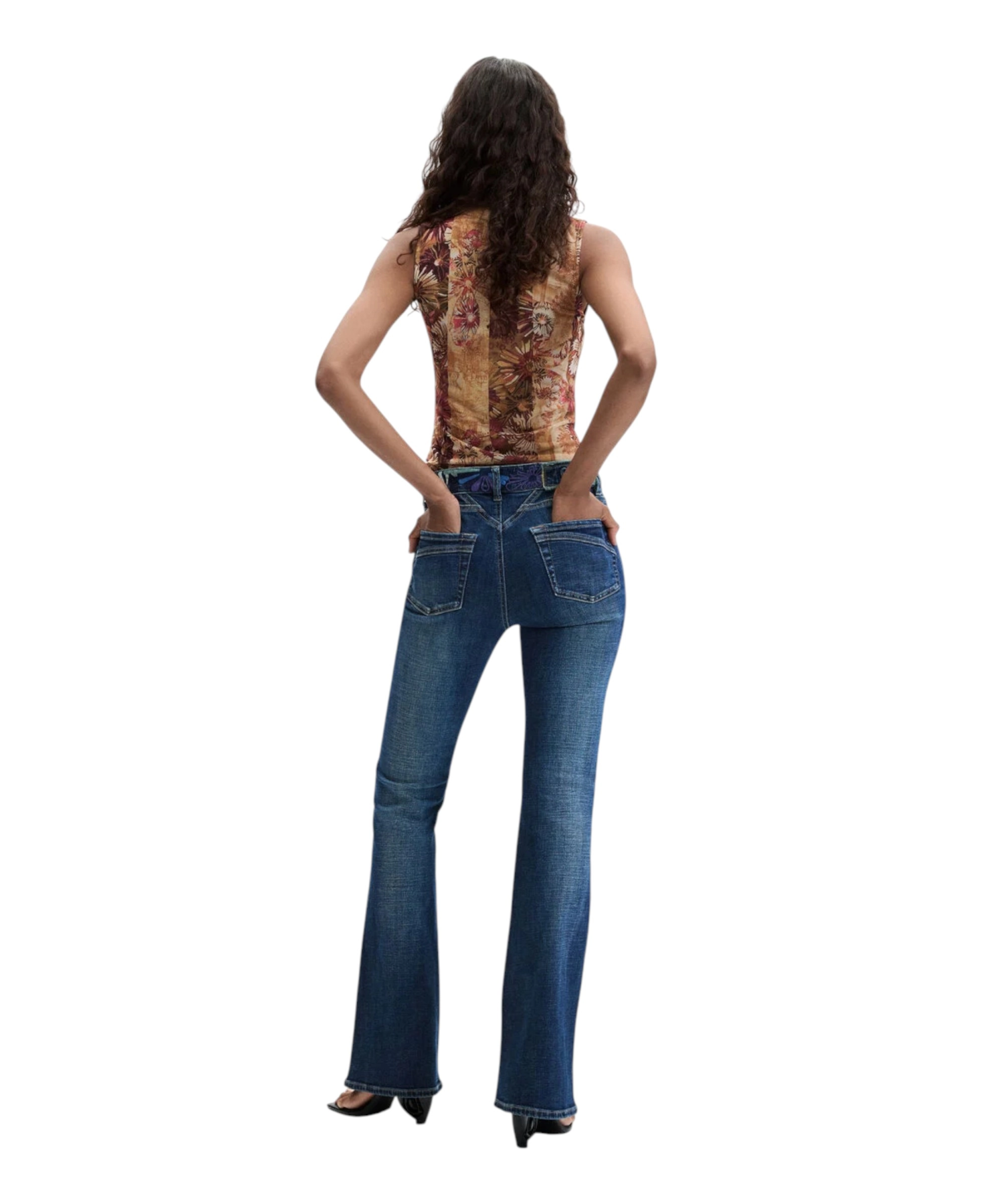 Desigual – Γυναικείο Τζιν Παντελόνι Hipbelt 26WWDD21-5053 Μπλε (4) Desigual - Γυναικείο Τζιν Παντελόνι Hipbelt 26WWDD21-5053 Μπλε 26WWDD21-5053