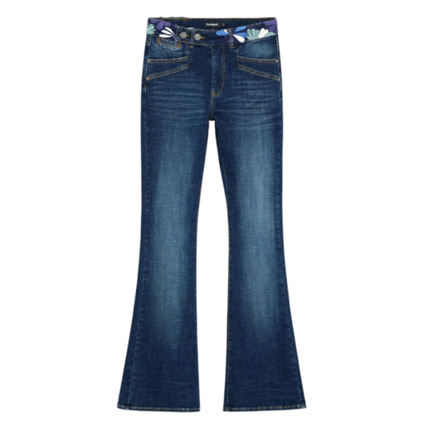 Desigual - Γυναικείο Τζιν Παντελόνι Hipbelt 26WWDD21-5053 Μπλε 26WWDD21-5053