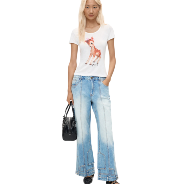 Desigual - Γυναικείο Τζιν Παντελόνι Invert 26WWDD17-5053 Γαλάζιο 26WWDD17-5053