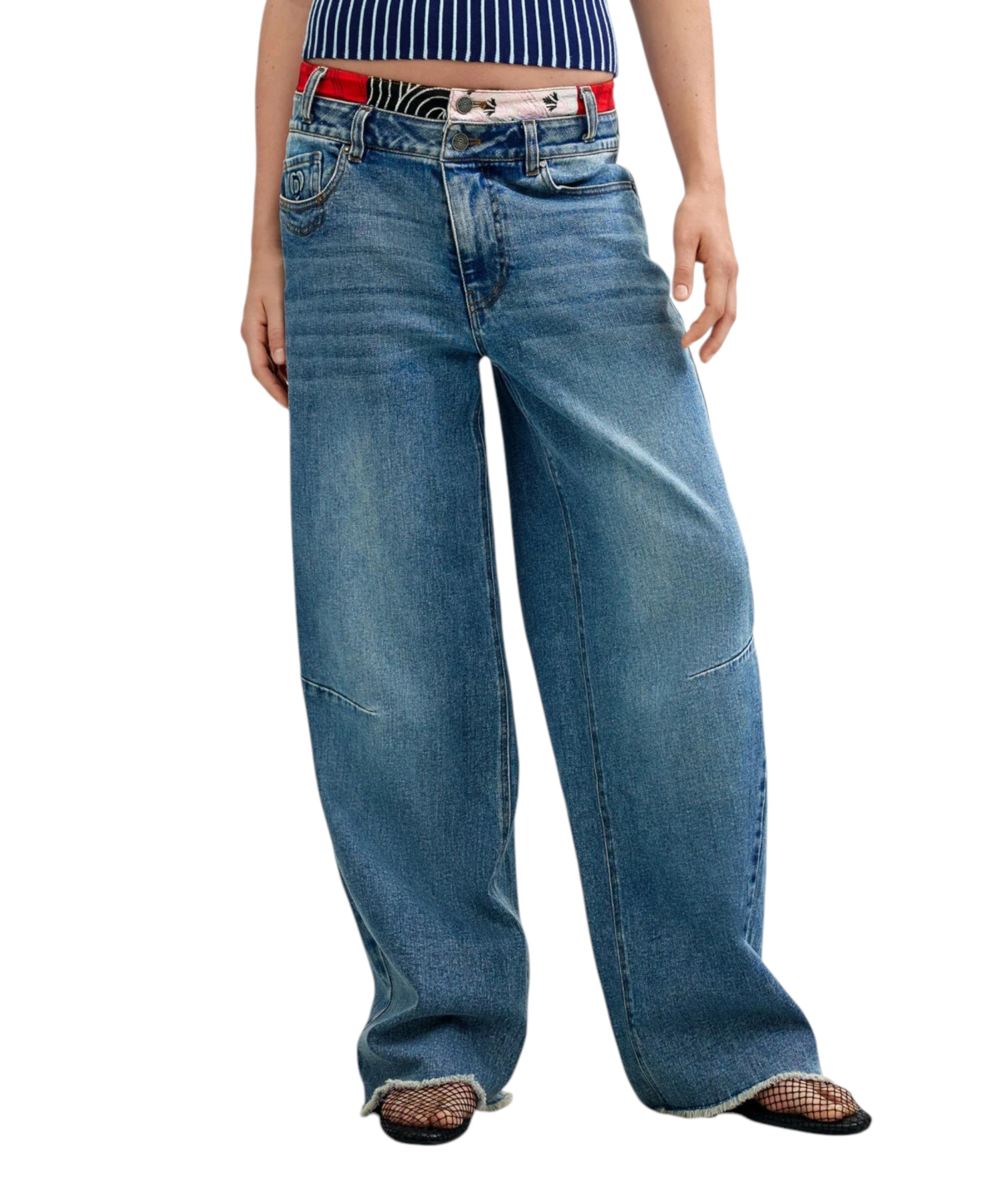 Desigual - Γυναικείο Τζιν Παντελόνι Jeans Belt 26WWDD12-5008 Μπλε (2) Desigual - Γυναικείο Τζιν Παντελόνι Jeans Belt 26WWDD12-5008 Μπλε 26WWDD12-5008
