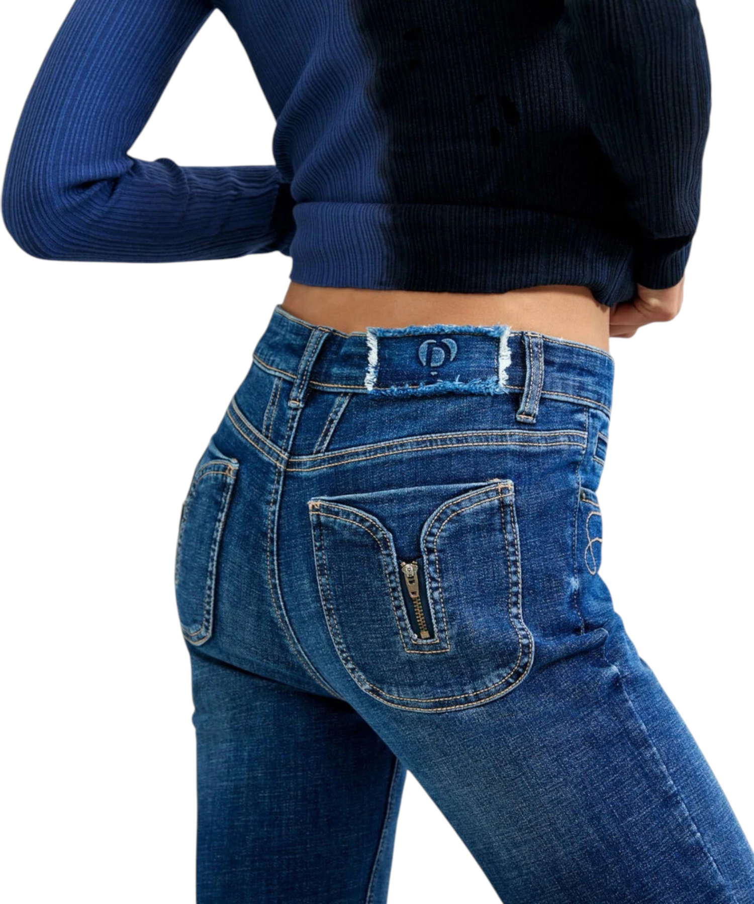 Desigual – Γυναικείο Τζιν Παντελόνι Jeans Lindsay 26WWDD18-5008 Μπλε (4) Desigual - Γυναικείο Τζιν Παντελόνι Jeans Lindsay 26WWDD18-5008 Μπλε 26WWDD18-5008