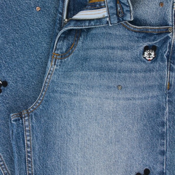 Desigual - Γυναικείο Τζιν Παντελόνι Mickeymini 26WWDD09-5007 Μπλε 26WWDD09-5007
