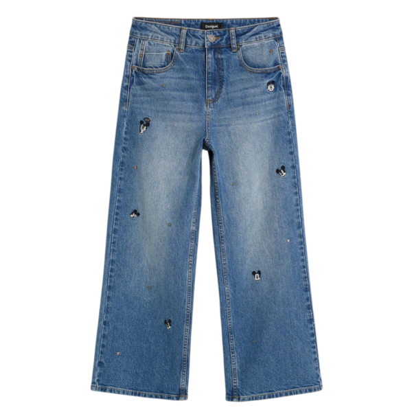 Desigual - Γυναικείο Τζιν Παντελόνι Mickeymini 26WWDD09-5007 Μπλε 26WWDD09-5007
