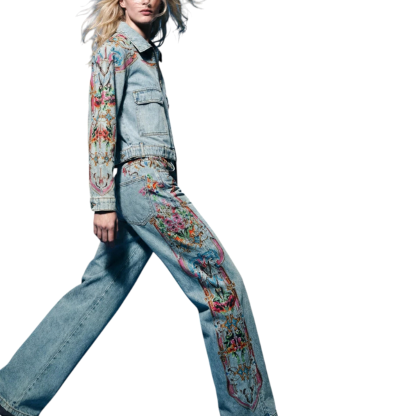 Desigual - Γυναικείο Τζιν Παντελόνι Versalles 26WWDD13-5007 Μπλε Ανοιχτό 26WWDD13-5007