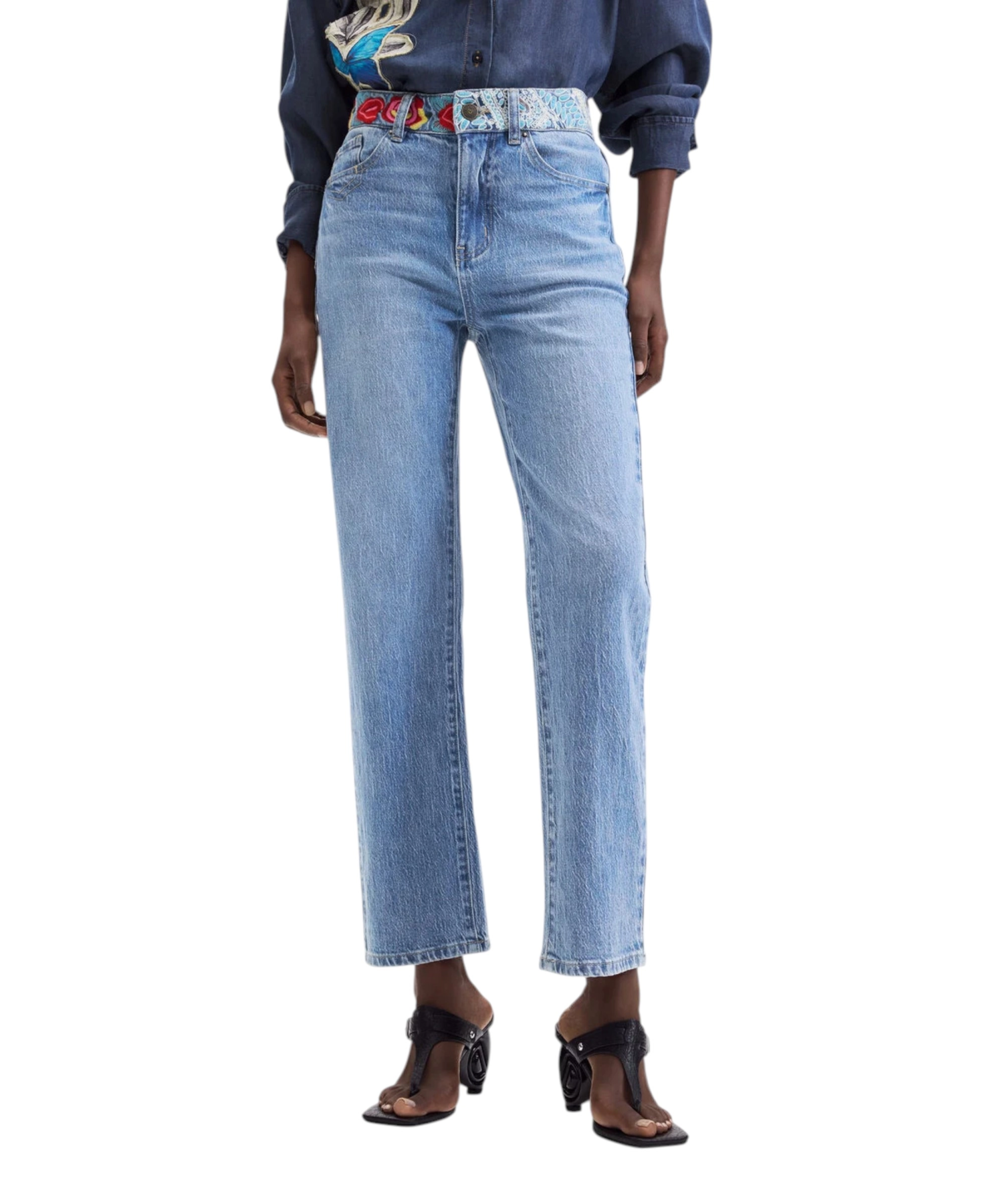 Desigual - Γυναικείο Τζιν Παντελόνι Woodstock 26WWDD06-5053 Μπλε Ανοιχτό (2) Desigual - Γυναικείο Τζιν Παντελόνι Woodstock 26WWDD06-5053 Μπλε Ανοιχτό 26WWDD06-5053