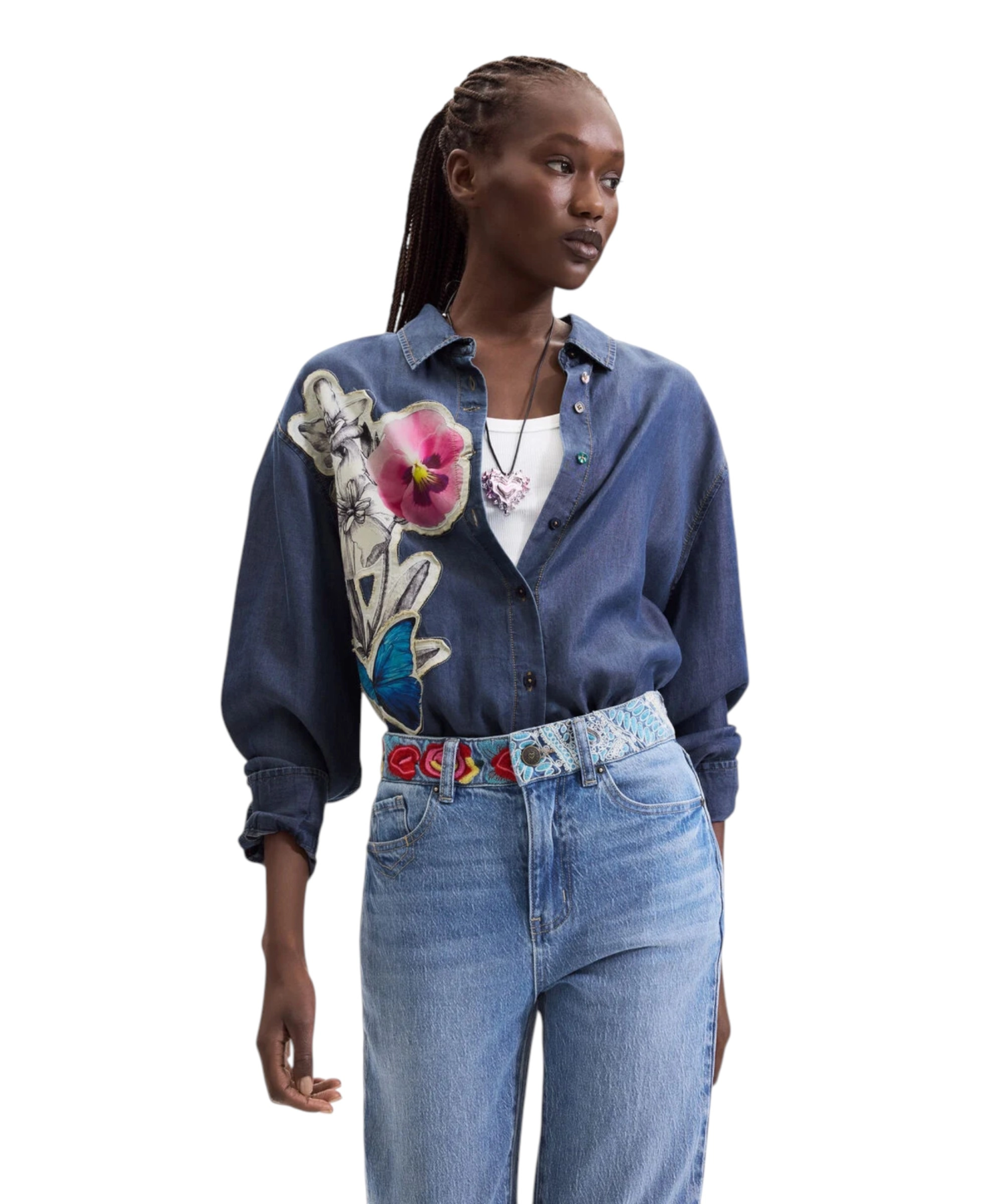 Desigual – Γυναικείο Τζιν Παντελόνι Woodstock 26WWDD06-5053 Μπλε Ανοιχτό (3) Desigual - Γυναικείο Τζιν Παντελόνι Woodstock 26WWDD06-5053 Μπλε Ανοιχτό 26WWDD06-5053