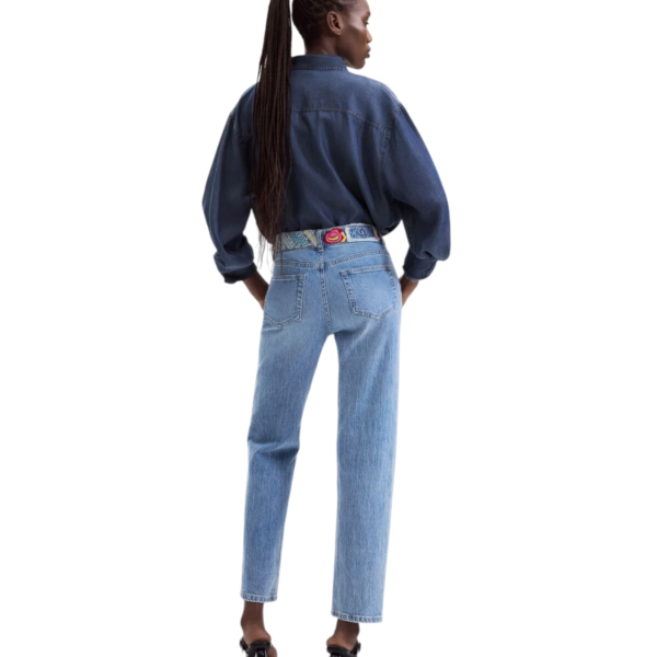 Desigual - Γυναικείο Τζιν Παντελόνι Woodstock 26WWDD06-5053 Μπλε Ανοιχτό 26WWDD06-5053