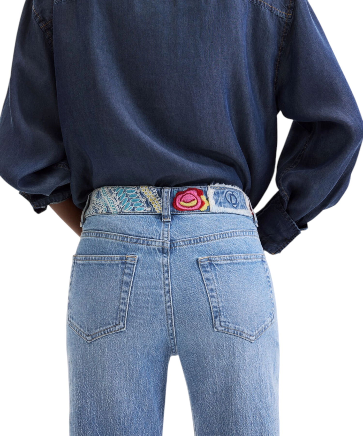Desigual – Γυναικείο Τζιν Παντελόνι Woodstock 26WWDD06-5053 Μπλε Ανοιχτό (5) Desigual - Γυναικείο Τζιν Παντελόνι Woodstock 26WWDD06-5053 Μπλε Ανοιχτό 26WWDD06-5053
