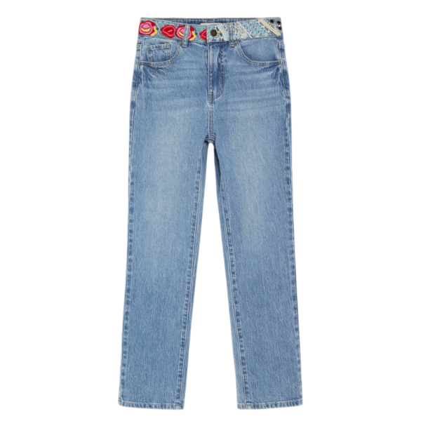 Desigual - Γυναικείο Τζιν Παντελόνι Woodstock 26WWDD06-5053 Μπλε Ανοιχτό 26WWDD06-5053