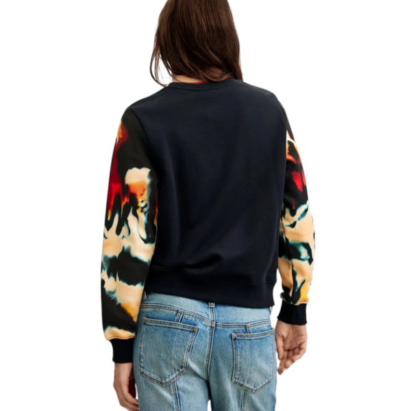 Desigual - Γυναικείο Φούτερ Estocolmo 26WWSK08-2000 Μαύρο με Σχέδια 26WWSK08-2000
