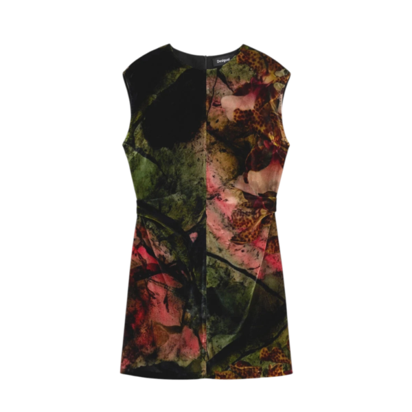 Desigual - Γυναικείο Φόρεμα Βελούδινο Κοντό Orchid Velvet 26WWVW25-3021 Πολύχρωμο
