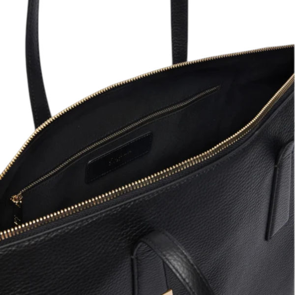 Furla - Γυναικεία Δερμάτινη Τσάντα Ώμου/Χειρός Olivia L Tote WB01940-HSF000-O6000 Μαύρο WB01940-HSF000-O6000