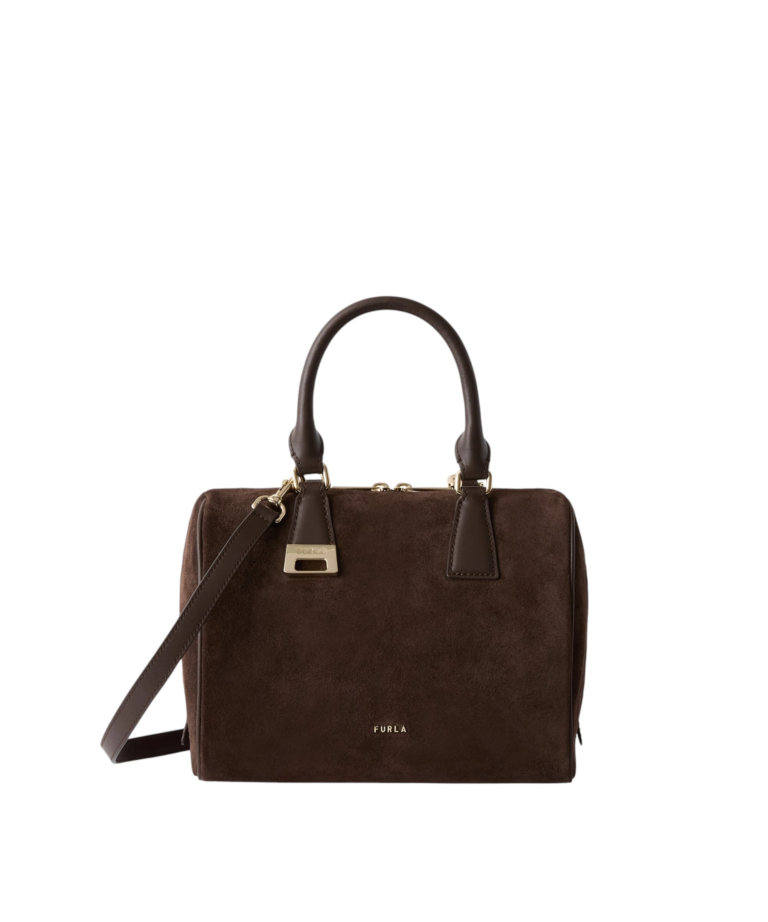 Furla - Γυναικεία Δερμάτινη Τσάντα Ώμου/Χειρός Olivia M Boston WB02148-BX4018-3244S Καφέ