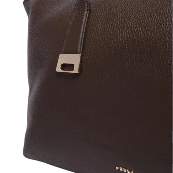 Furla - Γυναικεία Δερμάτινη Τσάντα Ώμου/Χειρός Olivia M Tote WB01977-HSF000-4284S Καφέ WB01977-HSF000-4284S