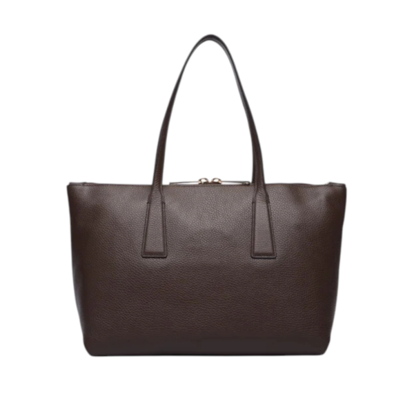 Furla - Γυναικεία Δερμάτινη Τσάντα Ώμου/Χειρός Olivia M Tote WB01977-HSF000-4284S Καφέ WB01977-HSF000-4284S