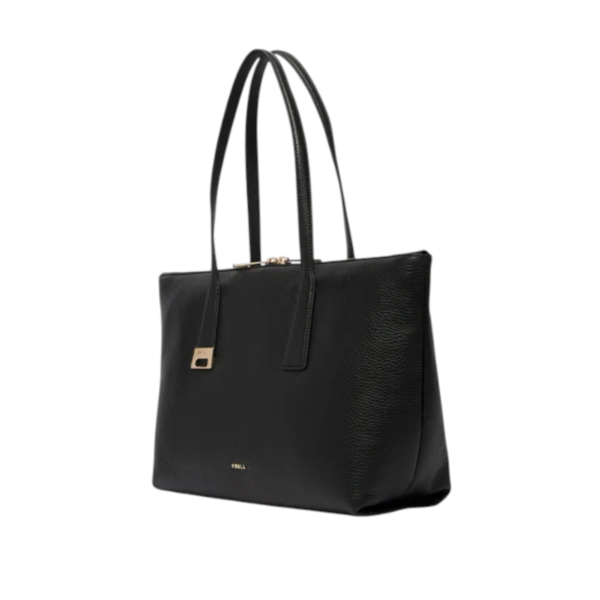 Furla - Γυναικεία Δερμάτινη Τσάντα Ώμου/Χειρός Olivia M Tote WB01977-HSF000-O6000 Μαύρο WB01977-HSF000-O6000