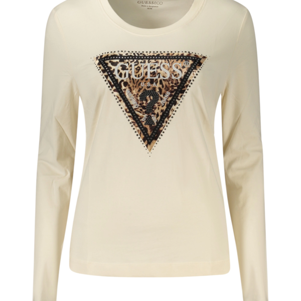 Guess - Γυναικεία Μακρυμάνικη Μπλούζα W6BI57K7387-G012 Μπεζ W6BI57K7387-G012