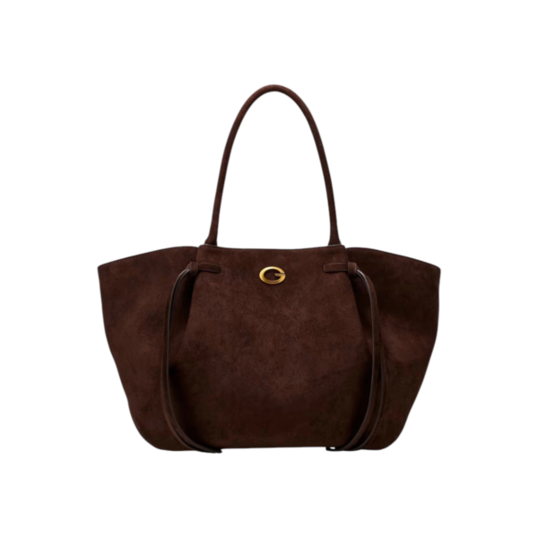Guess - Γυναικεία Τσάντα Ώμου Emelie Logo HWSG2237230-ESP Σκούρο Καφέ