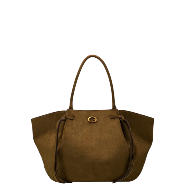 Guess - Γυναικεία Τσάντα Ώμου Emelie Logo HWSG2237230-OLV Λαδί