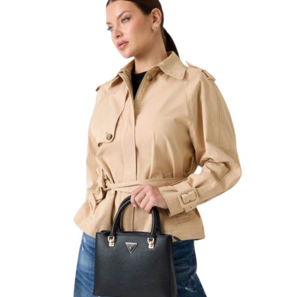 Guess - Γυναικεία Τσάντα Ώμου Noelle II HWZG9672050-BLA Μαύρο HWZG9672050-BLA