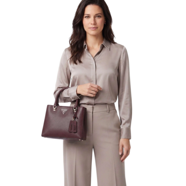 Guess - Γυναικεία Τσάντα Ώμου Noelle II HWZG9672050-BUR Μπορντό HWZG9672050-BUR