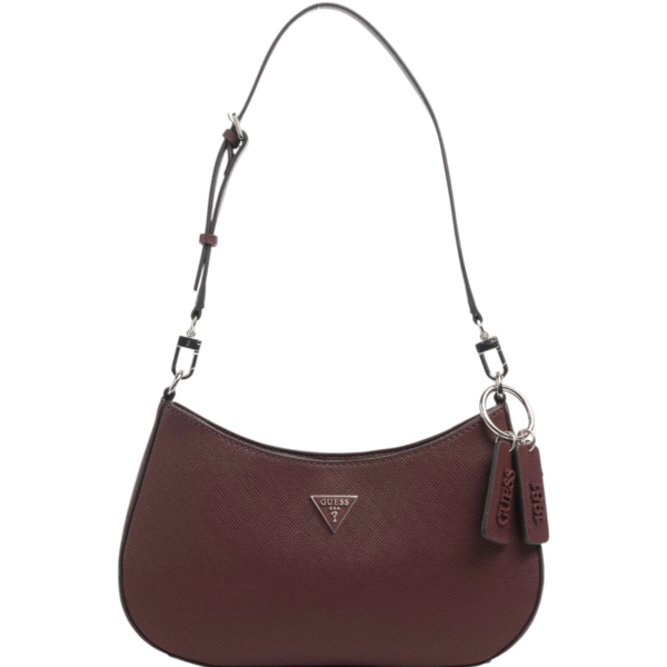 Guess - Γυναικεία Τσάντα Ώμου Noelle II HWZG9672180-BUR Μπορντό