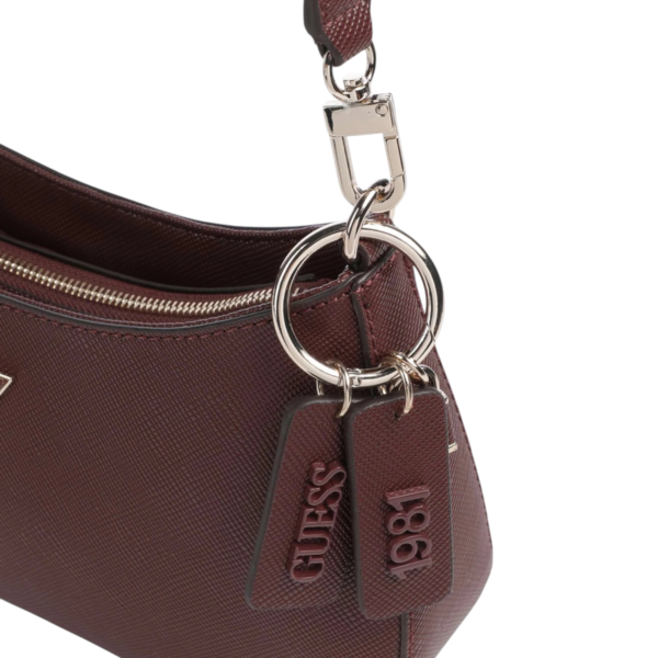 Guess - Γυναικεία Τσάντα Ώμου Noelle II HWZG9672180-BUR Μπορντό HWZG9672180-BUR