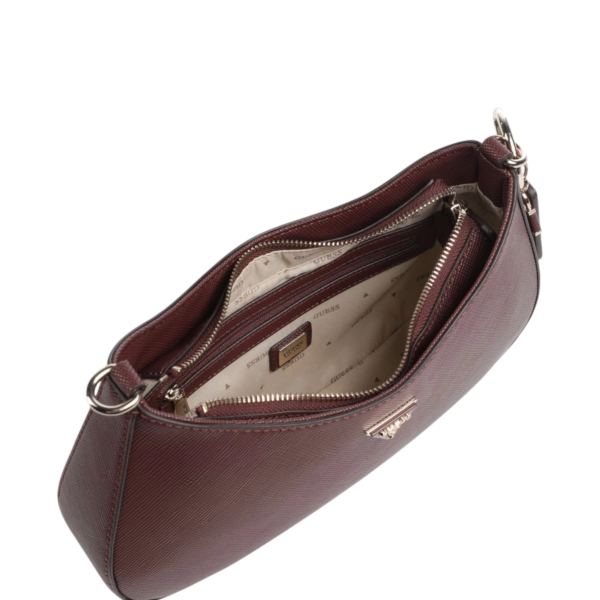 Guess - Γυναικεία Τσάντα Ώμου Noelle II HWZG9672180-BUR Μπορντό HWZG9672180-BUR