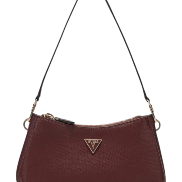 Guess - Γυναικεία Τσάντα Ώμου Noelle II Mini HWZG9672730-BUR Μπορντό