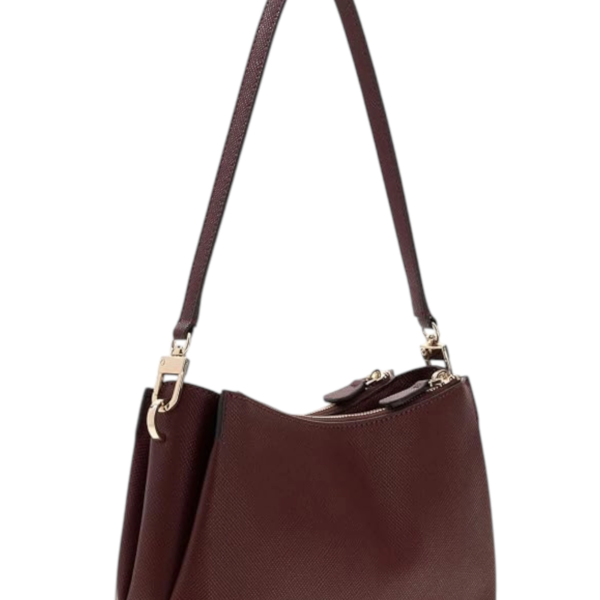 Guess - Γυναικεία Τσάντα Ώμου Noelle II Mini HWZG9672730-BUR Μπορντό HWZG9672730-BUR