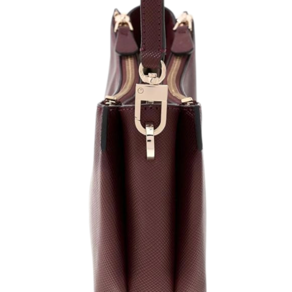 Guess - Γυναικεία Τσάντα Ώμου Noelle II Mini HWZG9672730-BUR Μπορντό HWZG9672730-BUR