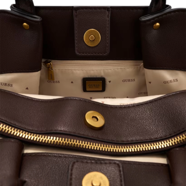 Guess - Γυναικεία Τσάντα Ώμου/Χειρός Allegra HWBG2237060-BRO Καφέ HWBG2237060-BRO