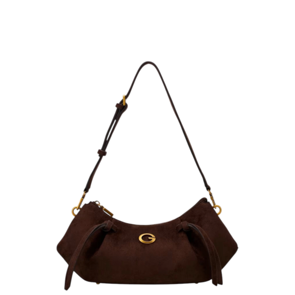 Guess - Γυναικεία Τσάντα Ώμου/Χειρός Allegra HWSG2237180-ESP Καφέ Σκούρο