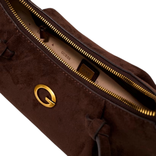 Guess - Γυναικεία Τσάντα Ώμου/Χειρός Allegra HWSG2237180-ESP Καφέ Σκούρο HWSG2237180-ESP