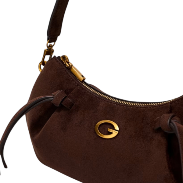 Guess - Γυναικεία Τσάντα Ώμου/Χειρός Allegra HWSG2237180-ESP Καφέ Σκούρο HWSG2237180-ESP
