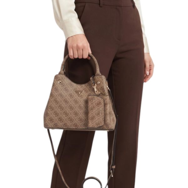 Guess - Γυναικεία Τσάντα Ώμου/Χειρός Grlfrnd HWSG2484220-LAT Καφέ HWSG2484220-LAT