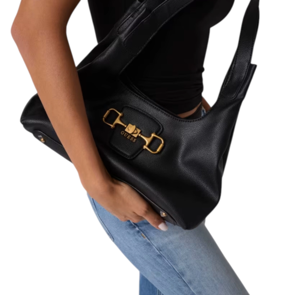 Guess - Γυναικεία Τσάντα Ώμου/Χειρός Hobo Sunset HWBB2314010-BLA Μαύρο HWBB2314010-BLA