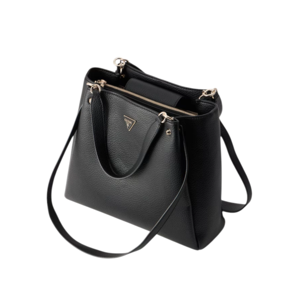 Guess - Γυναικεία Τσάντα Ώμου/Χειρός Lorella HWBG230623-BLA Μαύρο HWBG230623-BLA