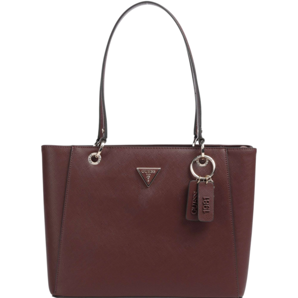 Guess - Γυναικεία Τσάντα Ώμου/Χειρός Noelle II HWZG9672250-BUR Μπορντό