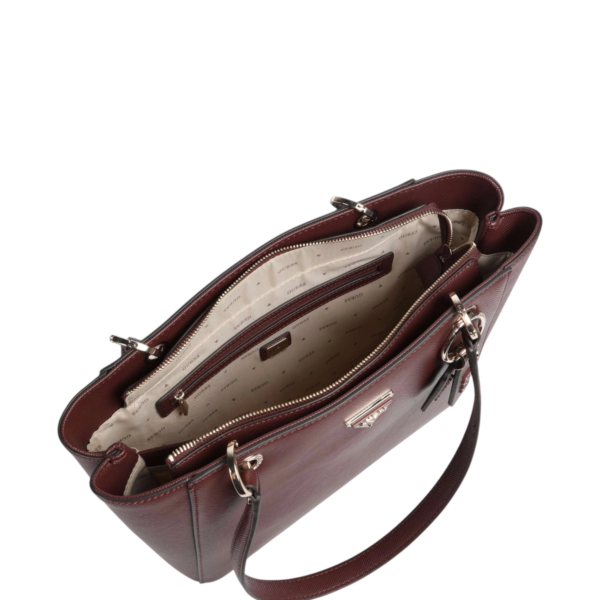 Guess - Γυναικεία Τσάντα Ώμου/Χειρός Noelle II HWZG9672250-BUR Μπορντό HWZG9672250-BUR