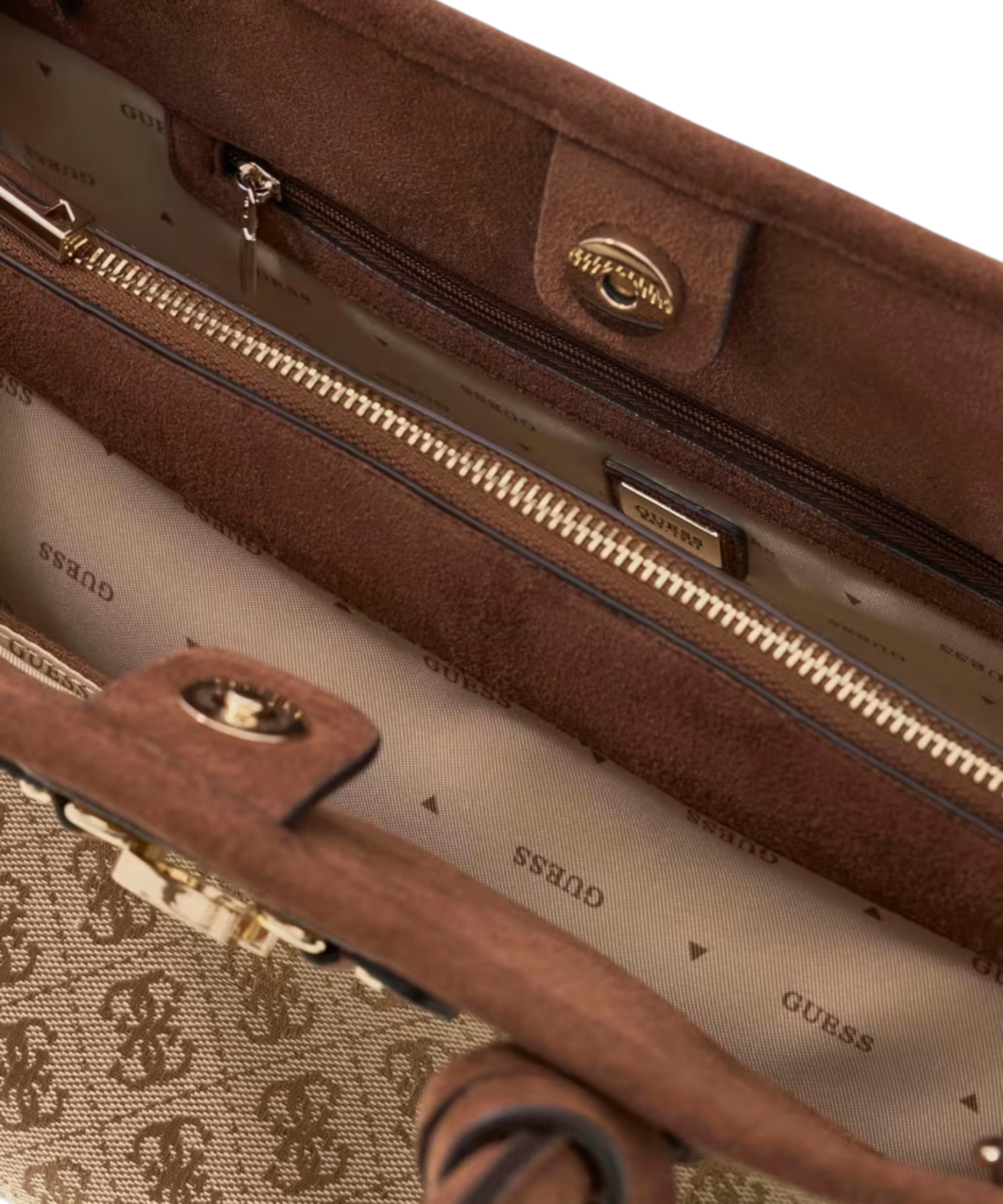 Guess – Γυναικεία Τσάντα ΏμουΧειρός Samantha HWJG2313060-LGW ΜπεζΚαφέ (4) Guess - Γυναικεία Τσάντα Ώμου/Χειρός Samantha HWJG2313060-LGW Μπεζ/Καφέ HWJG2313060-LGW