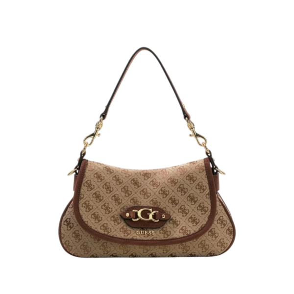 Guess - Γυναικεία Τσάντα Ώμου/Χειρός Samantha HWJG2313190-LGW Καφέ
