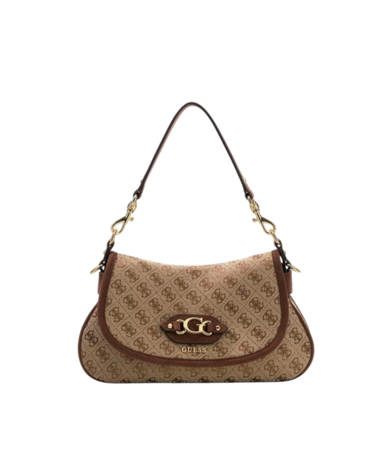 Guess - Γυναικεία Τσάντα Ώμου/Χειρός Samantha HWJG2313190-LGW Καφέ