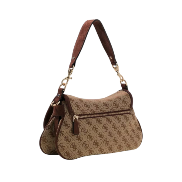 Guess - Γυναικεία Τσάντα Ώμου/Χειρός Samantha HWJG2313190-LGW Καφέ HWJG2313190-LGW