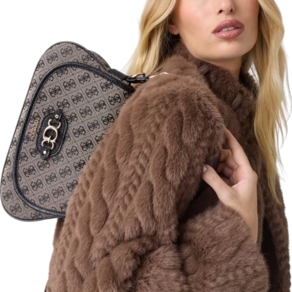 Guess - Γυναικεία Τσάντα Ώμου/Χειρός Samantha HWJT2313190-BLO Μαύρο HWJT2313190-BLO
