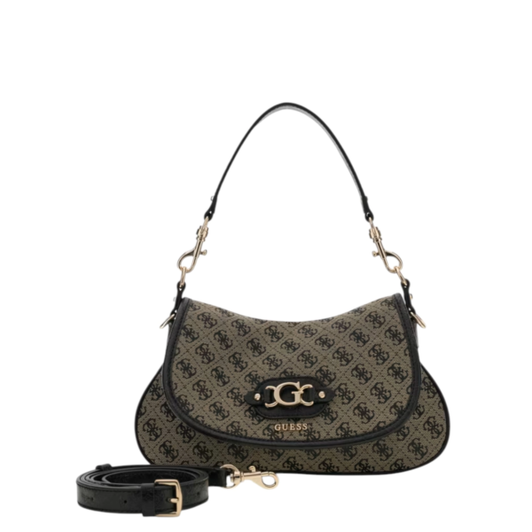 Guess - Γυναικεία Τσάντα Ώμου/Χειρός Samantha HWJT2313190-BLO Μαύρο HWJT2313190-BLO