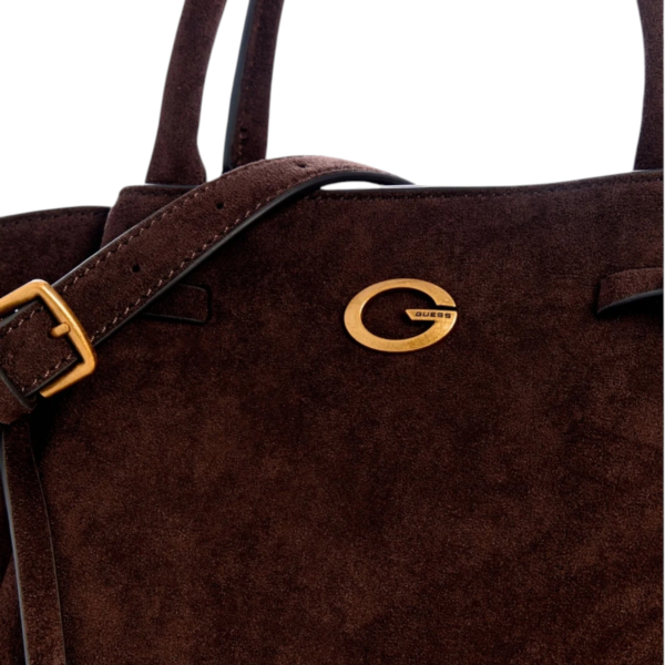 Guess - Γυναικεία Τσάντα Ώμου/Χιαστί Allegra HWSG2237060-ESP Καφέ Σκούρο HWSG2237060-ESP