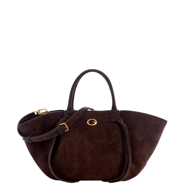 Guess - Γυναικεία Τσάντα Ώμου/Χιαστί Allegra HWSG2237060-ESP Καφέ Σκούρο