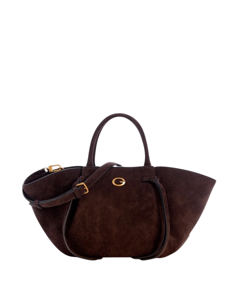 Guess - Γυναικεία Τσάντα Ώμου/Χιαστί Allegra HWSG2237060-ESP Καφέ Σκούρο